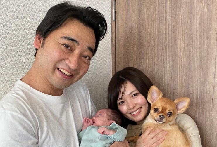 ジャンポケ斎藤と妻と子供